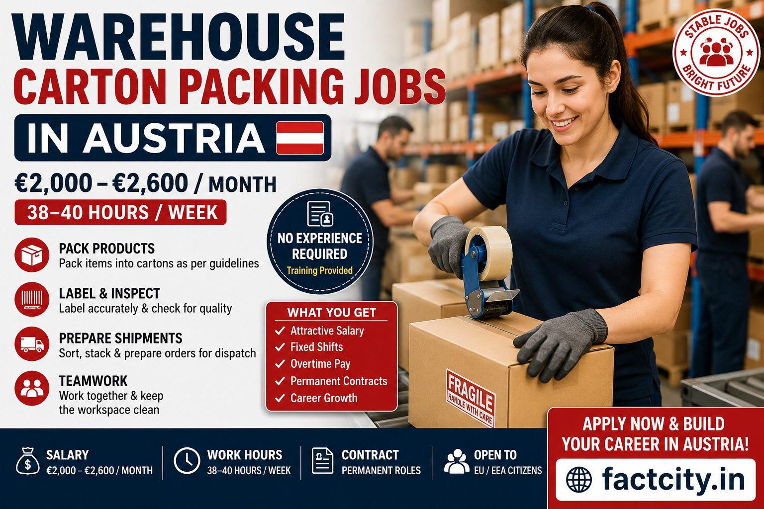Warehouse Carton Packing Jobs in Austria
