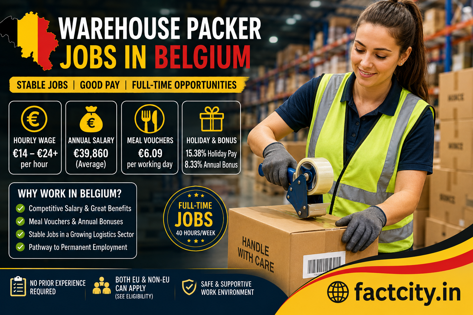 Warehouse Packer Jobs in Belgium