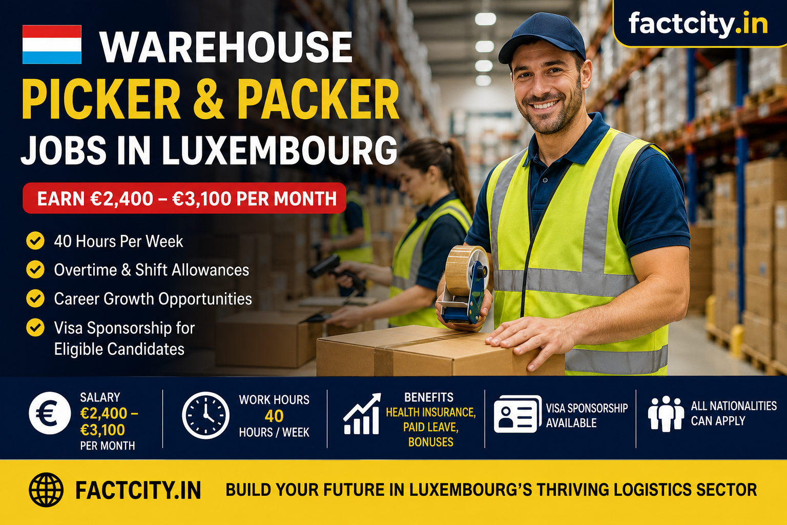 Warehouse Picker & Packer Jobs in Luxembourg