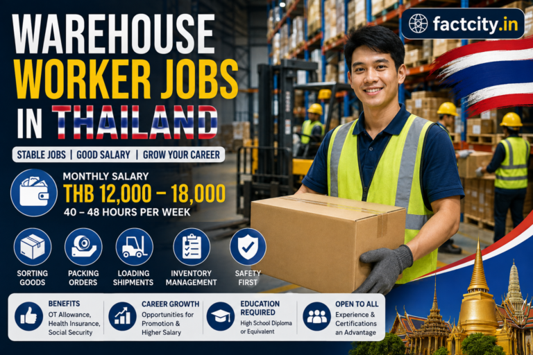 Warehouse Worker Jobs in Thailand