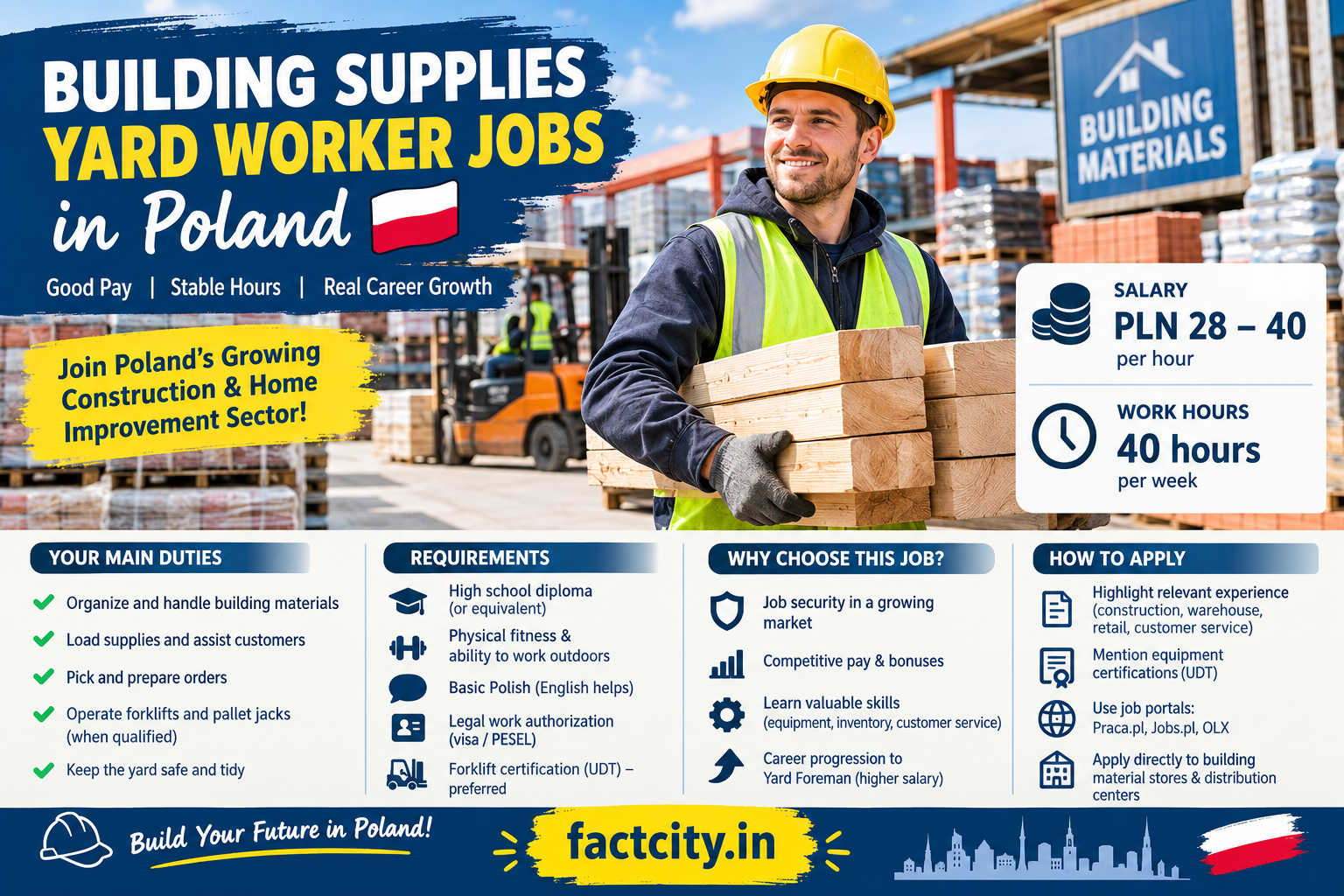 Building Supplies Yard Worker Jobs in Poland