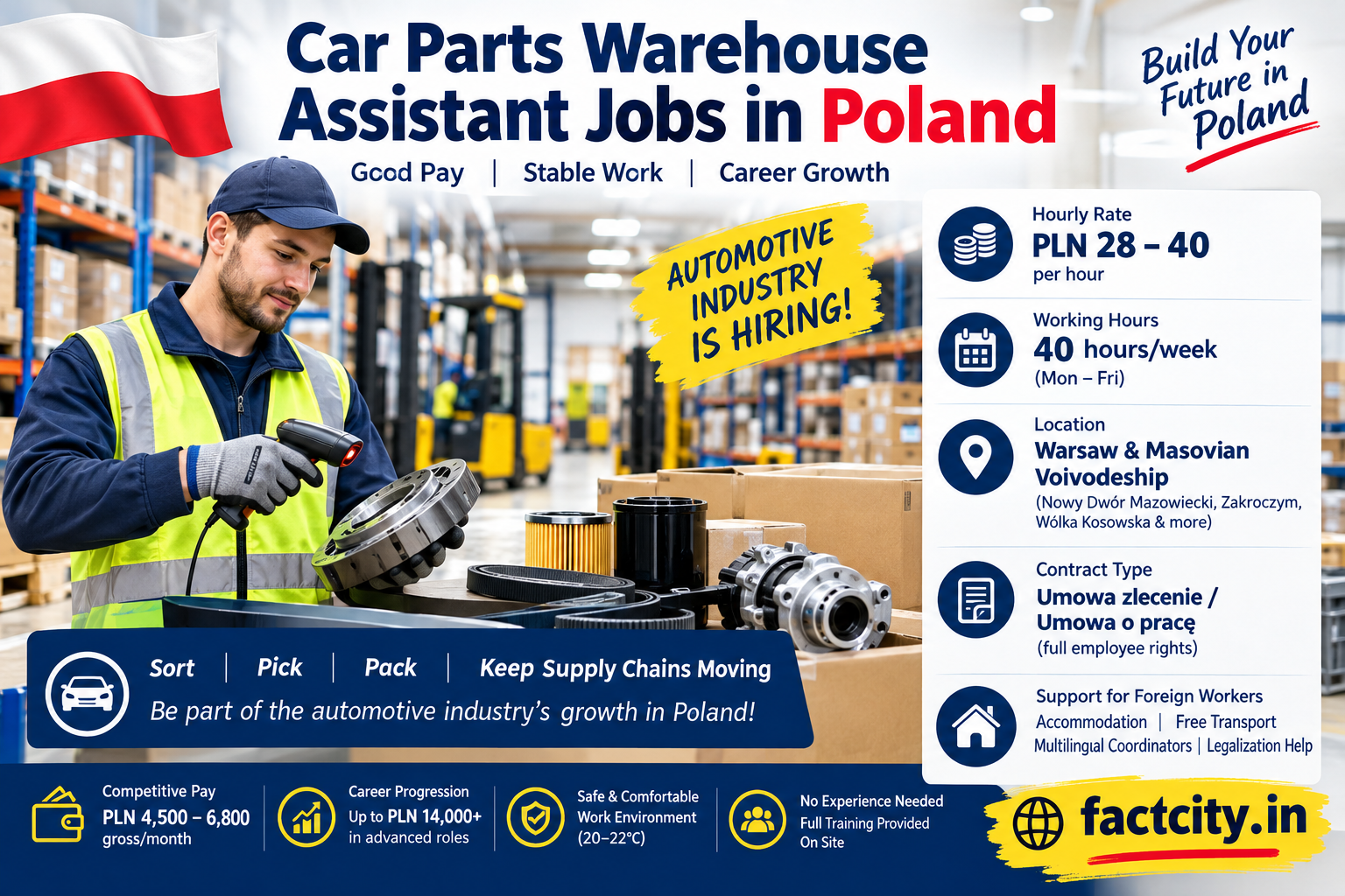 Car Parts Warehouse Assistant Jobs in Poland