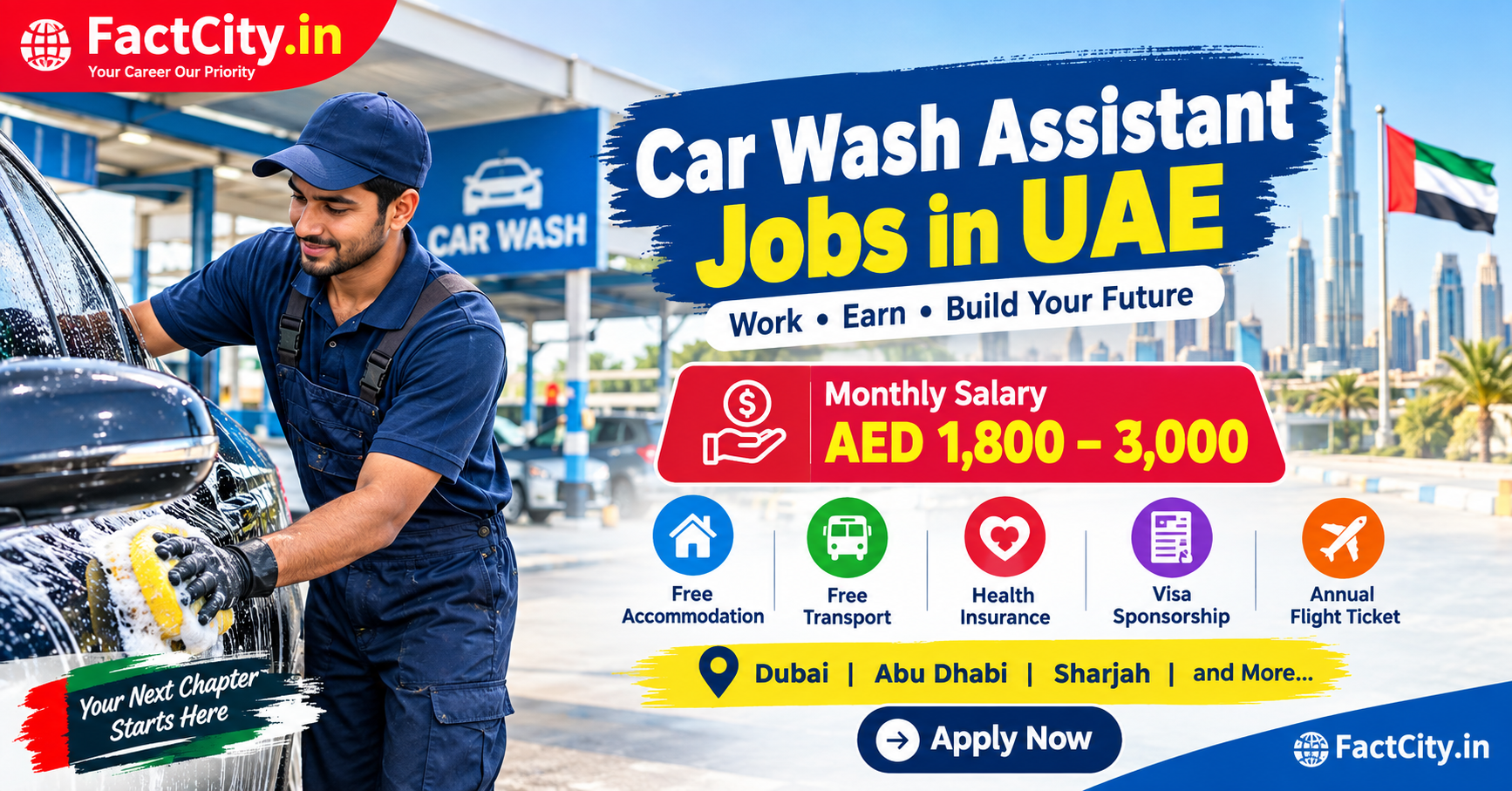 Car Wash Assistant Jobs in the United Arab Emirates