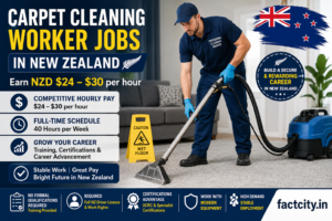 Carpet Cleaning Worker Jobs in New Zealand – NZD $24–$30/hour – 40 hours/week – Clean carpets, operate cleaning equipment & assist customers.