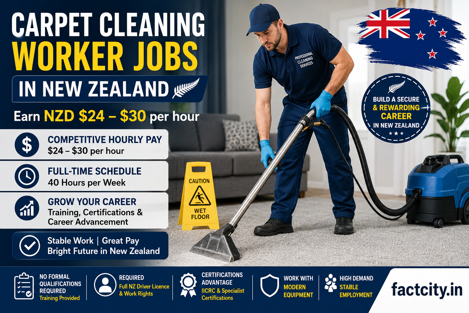 Carpet Cleaning Worker Jobs in New Zealand
