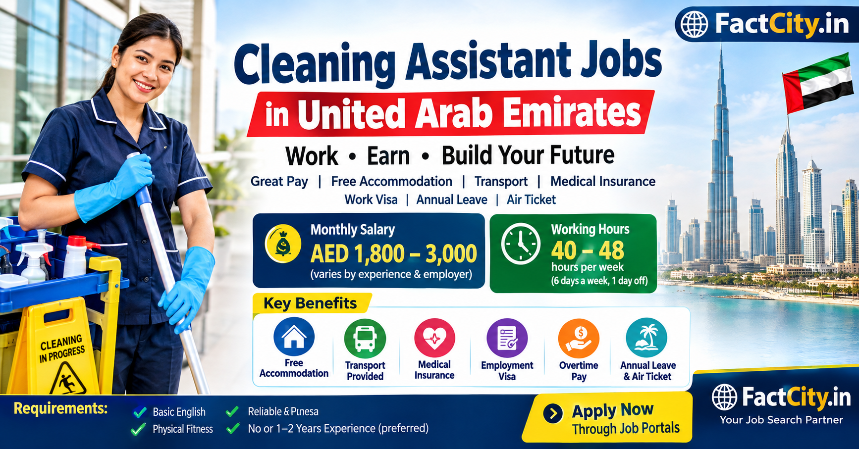 Cleaning Assistant Jobs in the United Arab Emirates