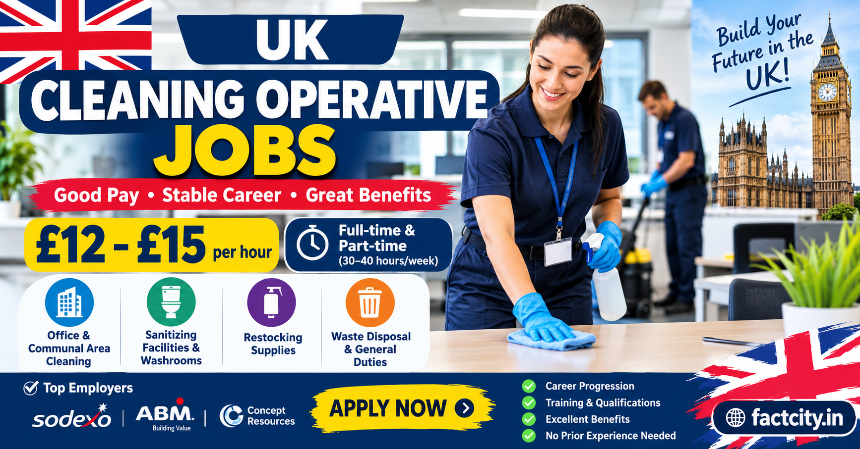Cleaning Operative Jobs in the United Kingdom