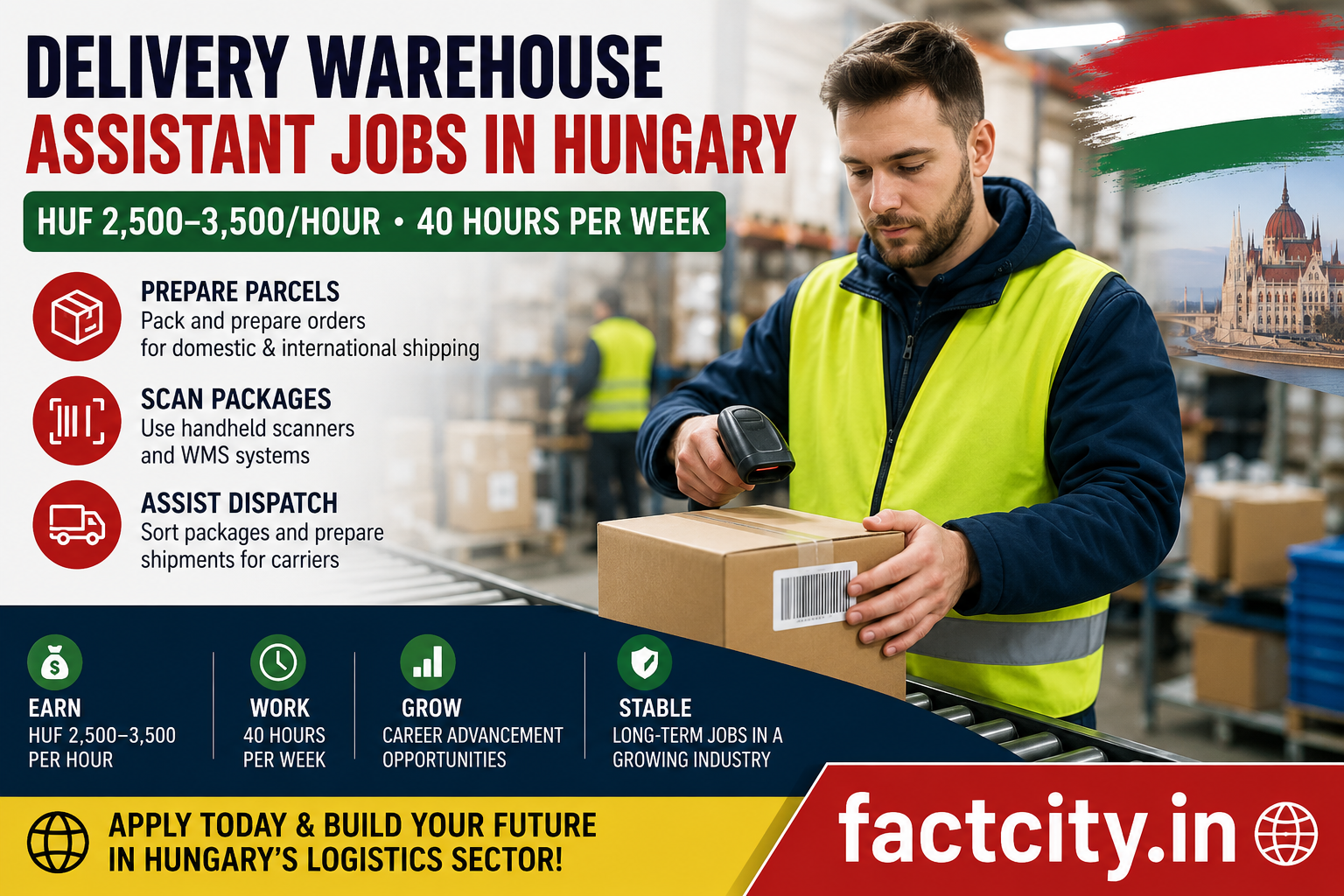 Delivery Warehouse Assistant Jobs in Hungary