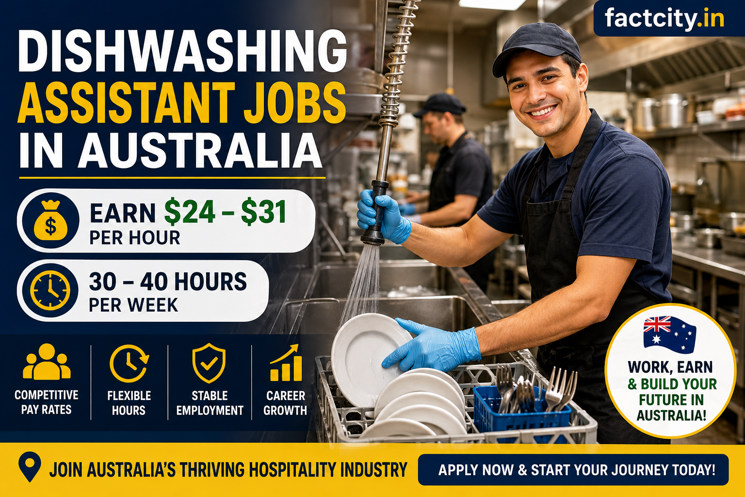Dishwashing Assistant Jobs in Australia