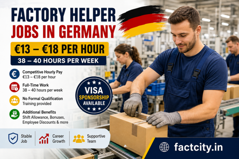 Factory Helper Jobs in Germany