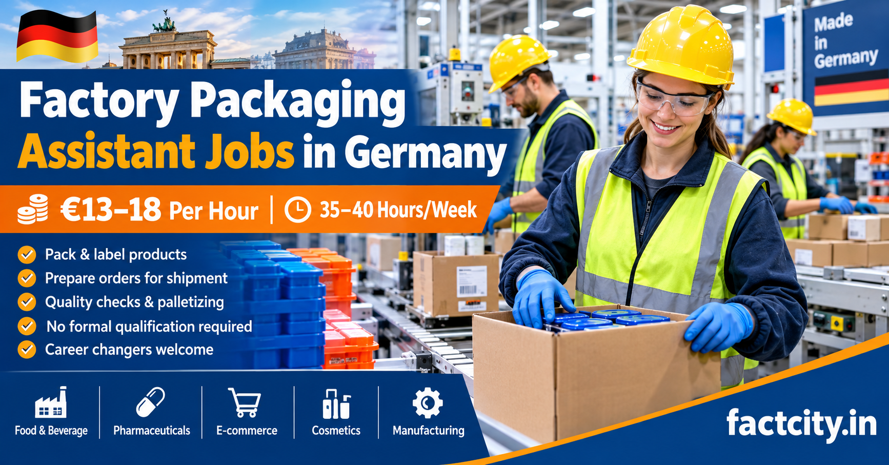 Factory Packaging Assistant Jobs in Germany