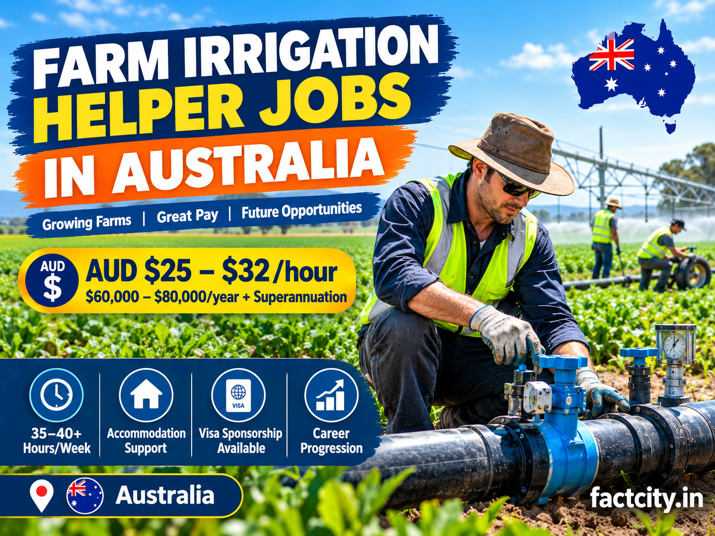 Farm Irrigation Helper Jobs in Australia