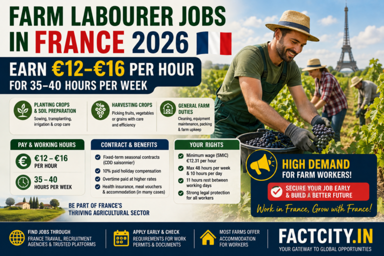 Farm Labourer Jobs in France