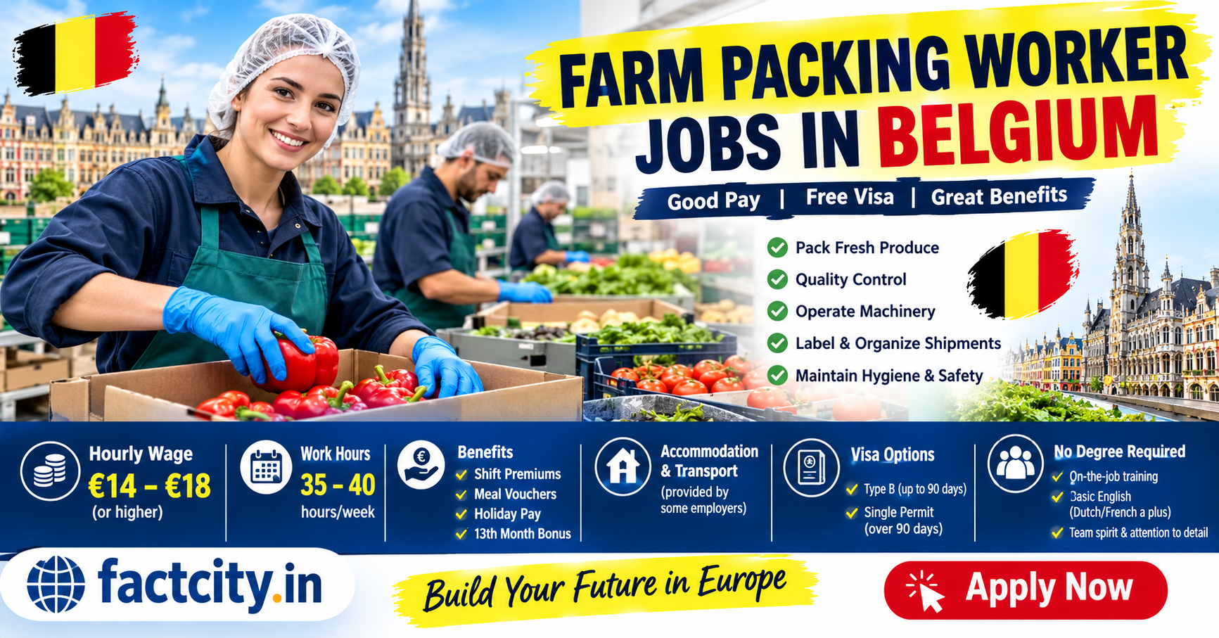 Farm Packing Worker Jobs in Belgium