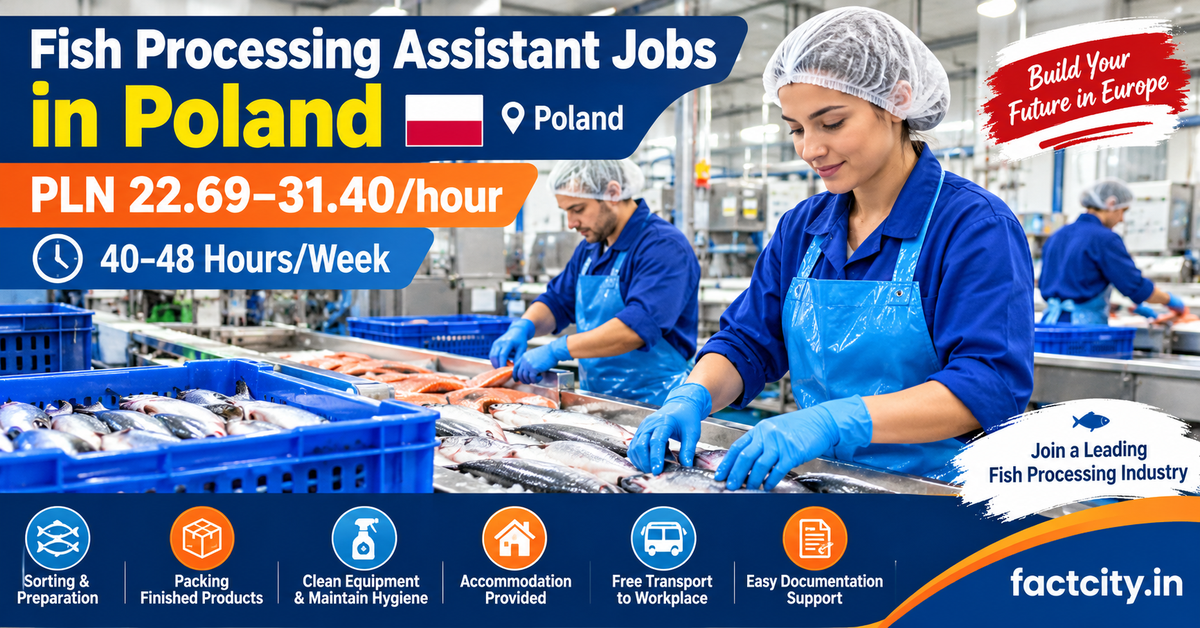 Fish Processing Assistant Jobs in Poland