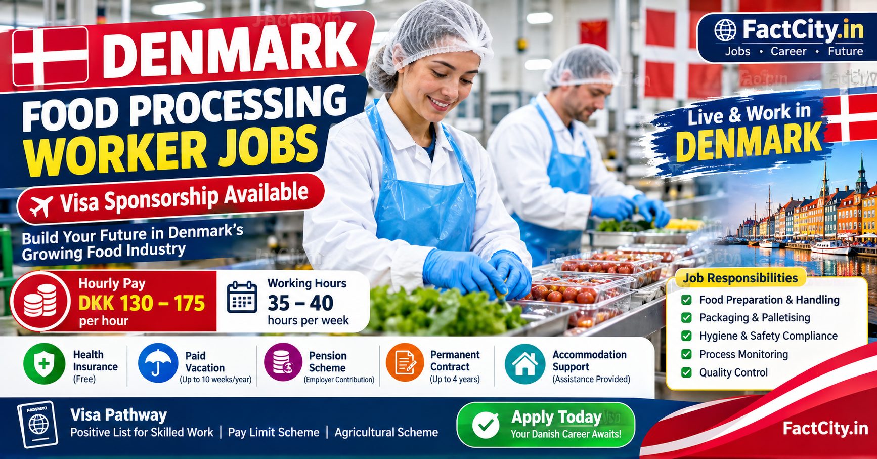 Food Processing Worker Jobs in Denmark