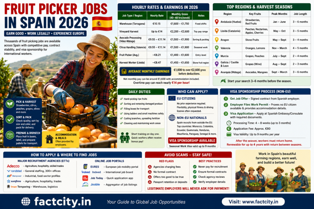 Fruit Picker Jobs in Spain