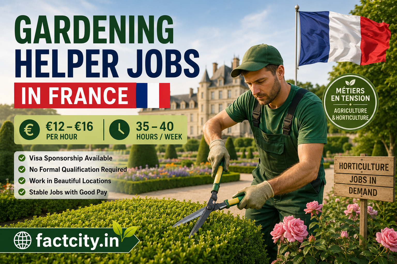 Gardening Helper Jobs in France