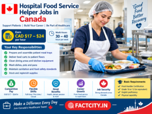 Hospital Food Service Helper Jobs in Canada