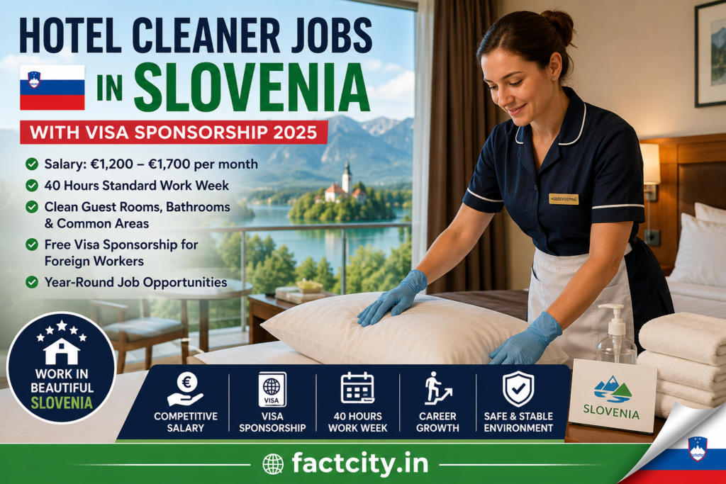 Hotel Cleaner Jobs in Slovenia