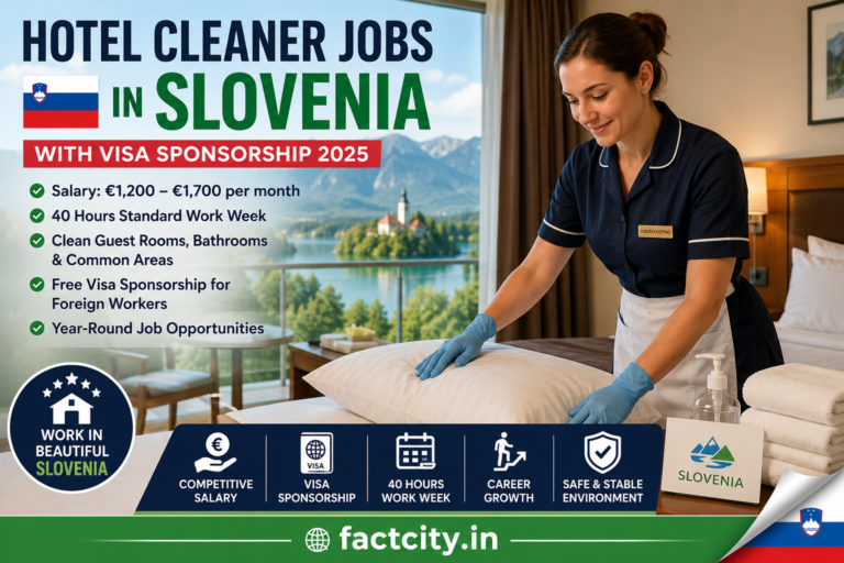 Hotel Cleaner Jobs in Slovenia
