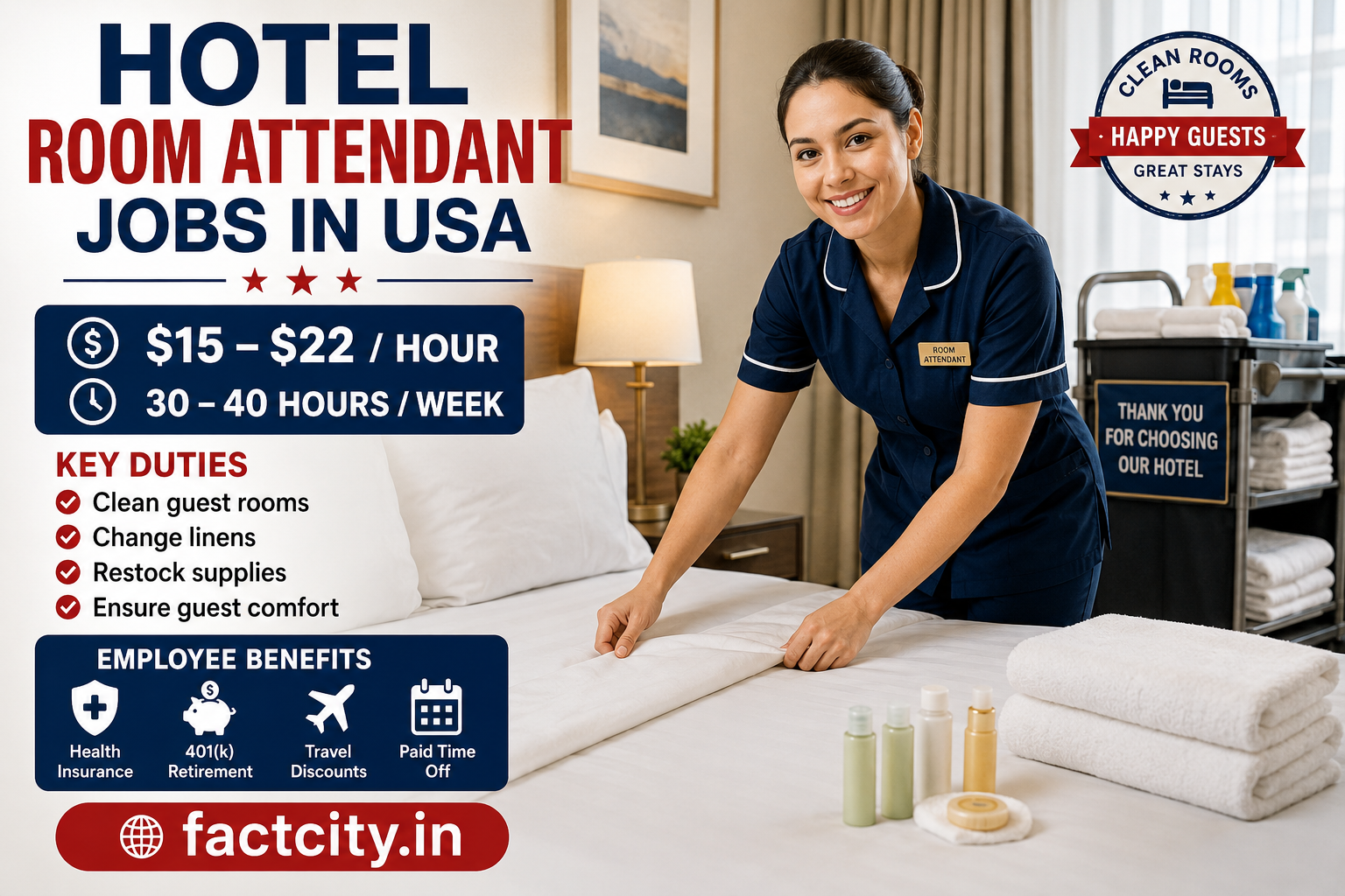 Hotel Room Attendant Jobs in the United States
