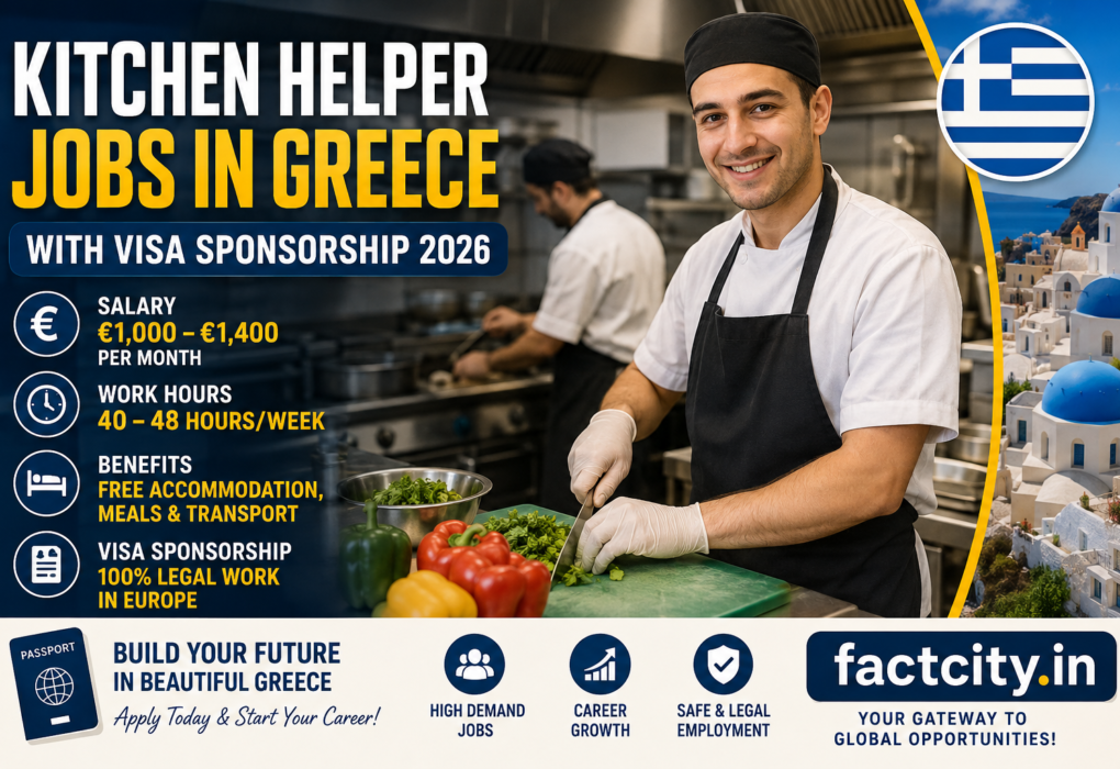 Kitchen Helper Jobs in Greece