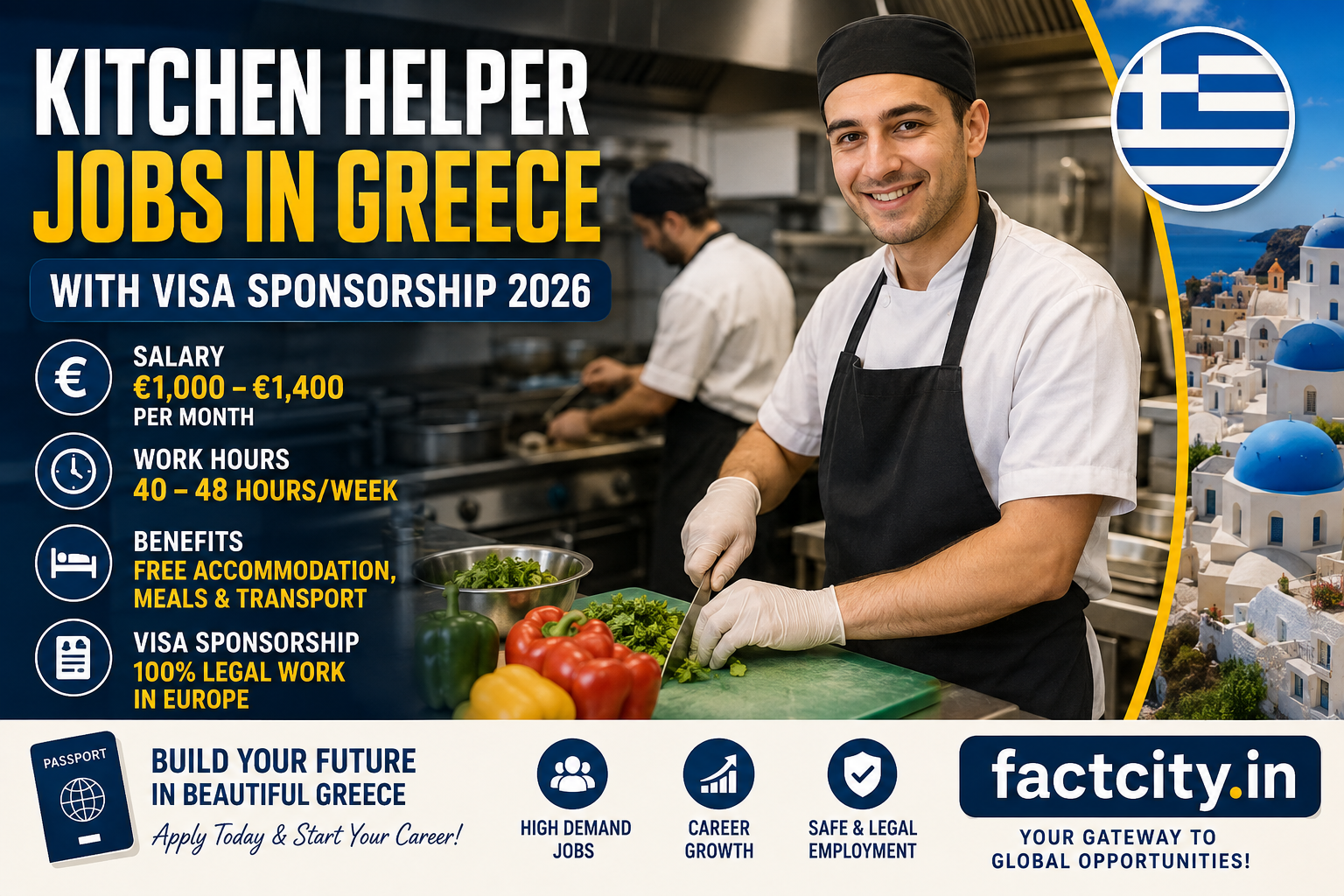Kitchen Helper Jobs in Greece