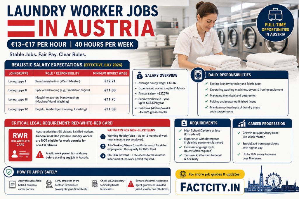 Laundry Worker Jobs in Austria