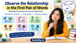 Observe The Relationship in the First Pair of Words