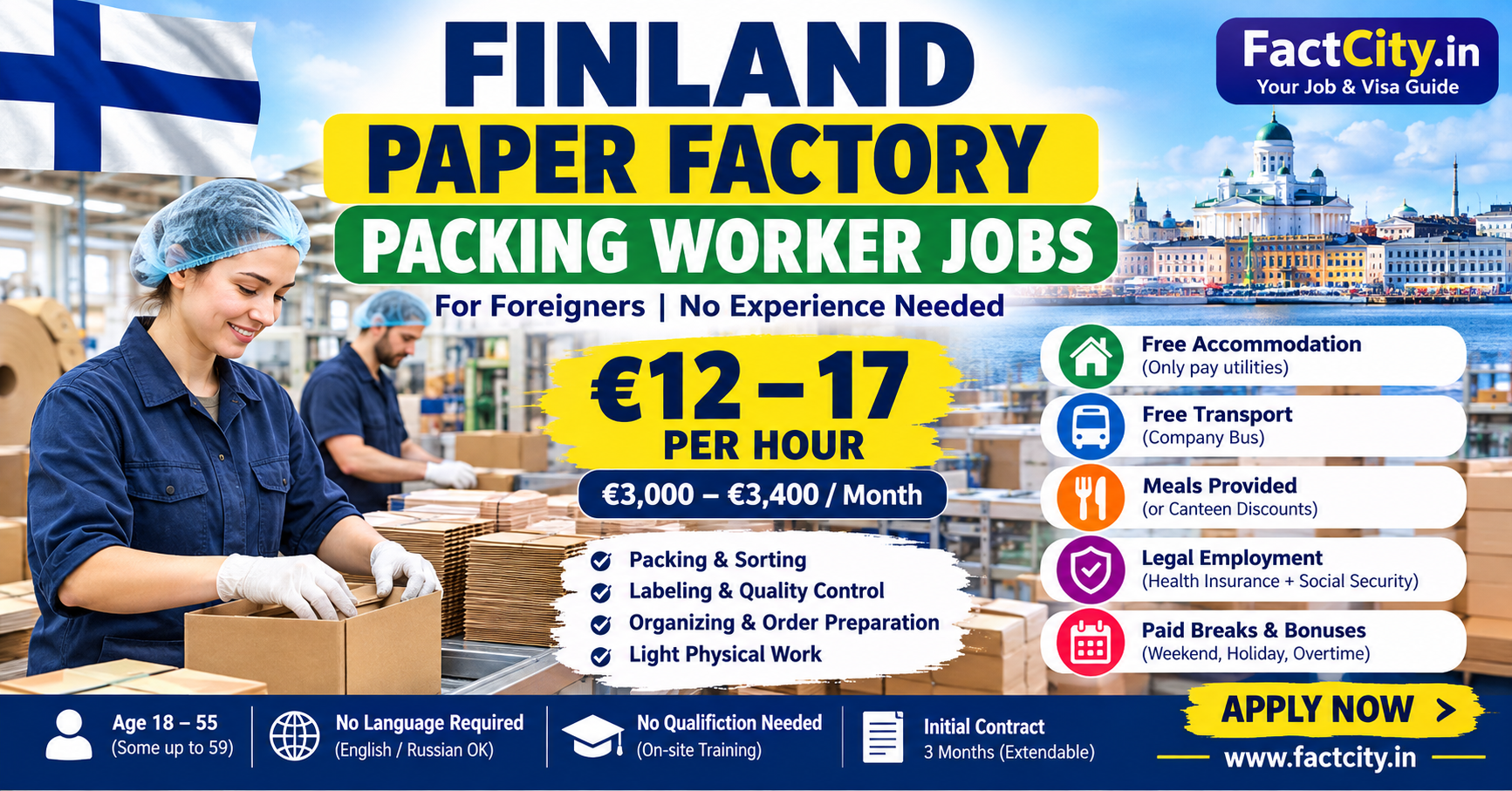 Paper Factory Packing Worker Jobs in Finland