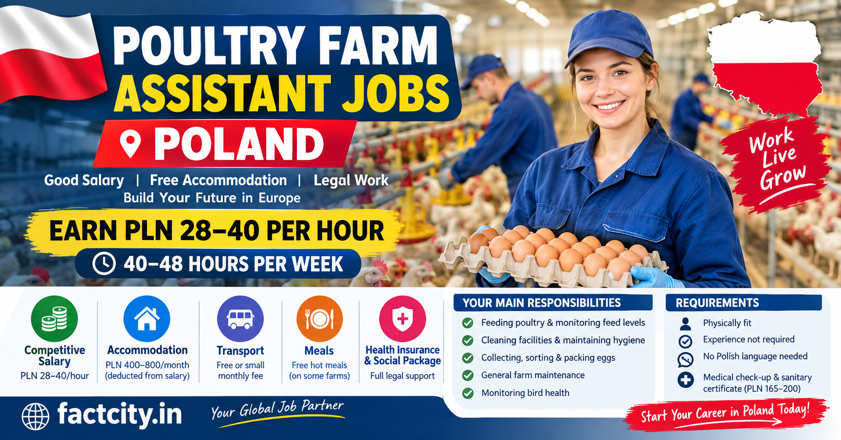Poultry Farm Assistant Jobs in Poland