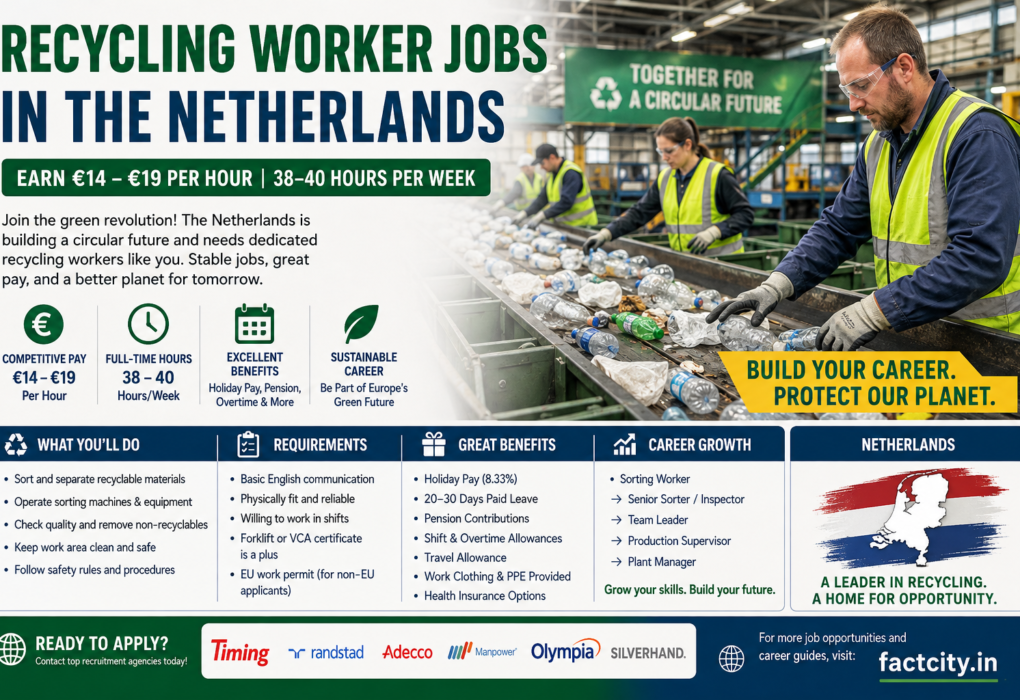 Recycling Worker Jobs in Netherlands