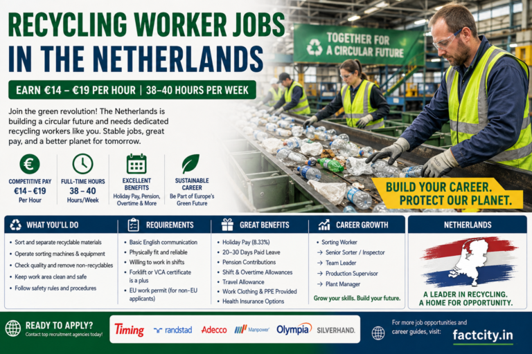 Recycling Worker Jobs in Netherlands