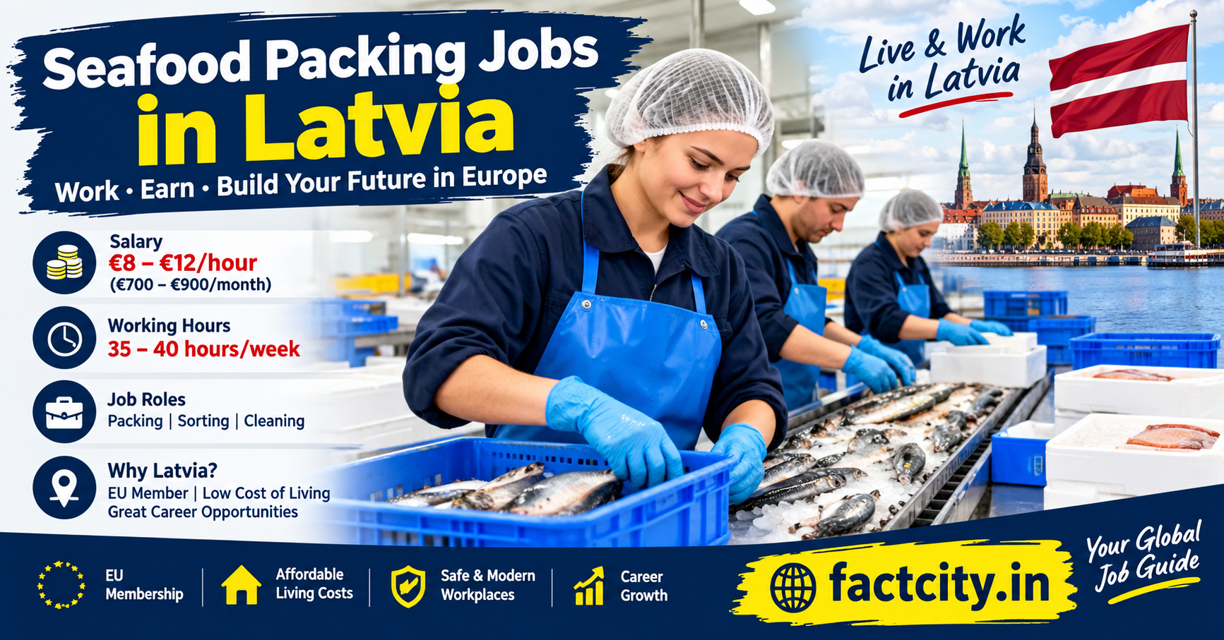 Seafood Packing Worker Jobs in Latvia