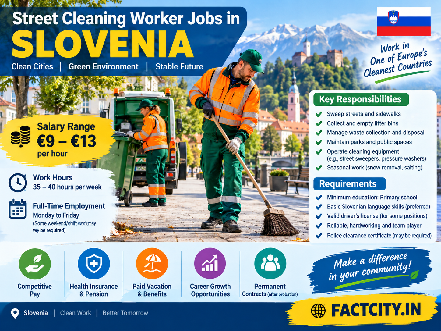 Street Cleaning Worker Jobs in Slovenia
