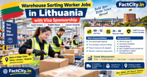 Warehouse Sorting Worker Jobs in Lithuania – €8–12/hour – 35–40 hours/week – Sort parcels, scan packages & prepare shipments.