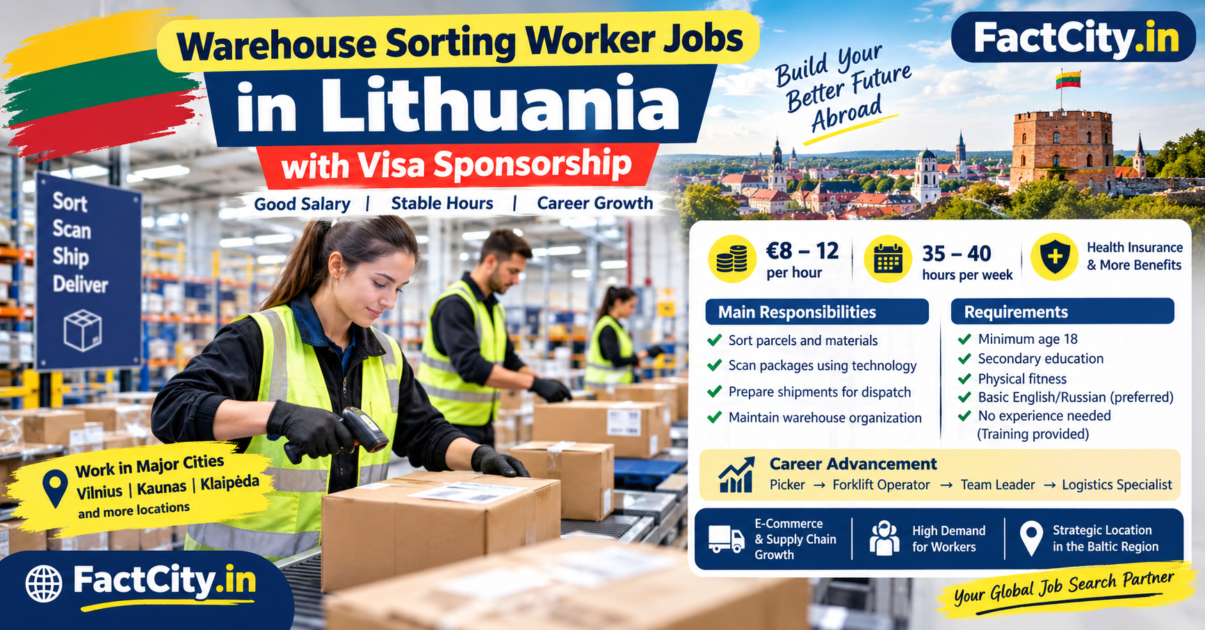 Warehouse Sorting Worker Jobs in Lithuania