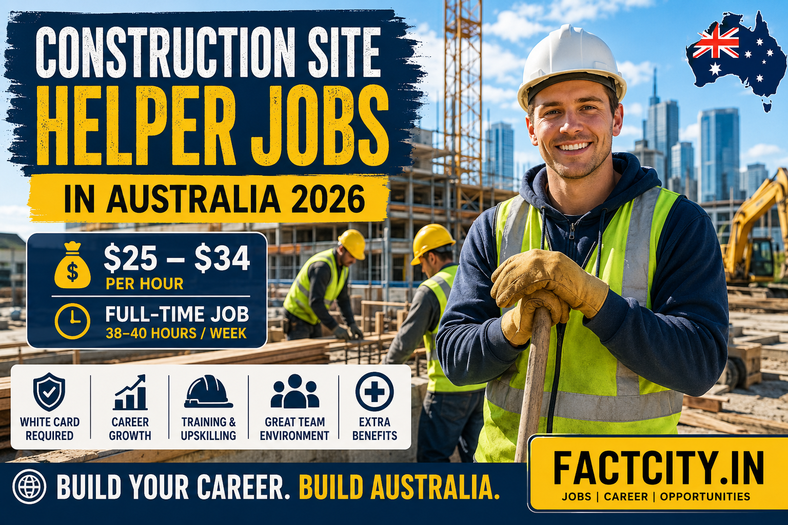 Construction Site Helper Jobs in Australia