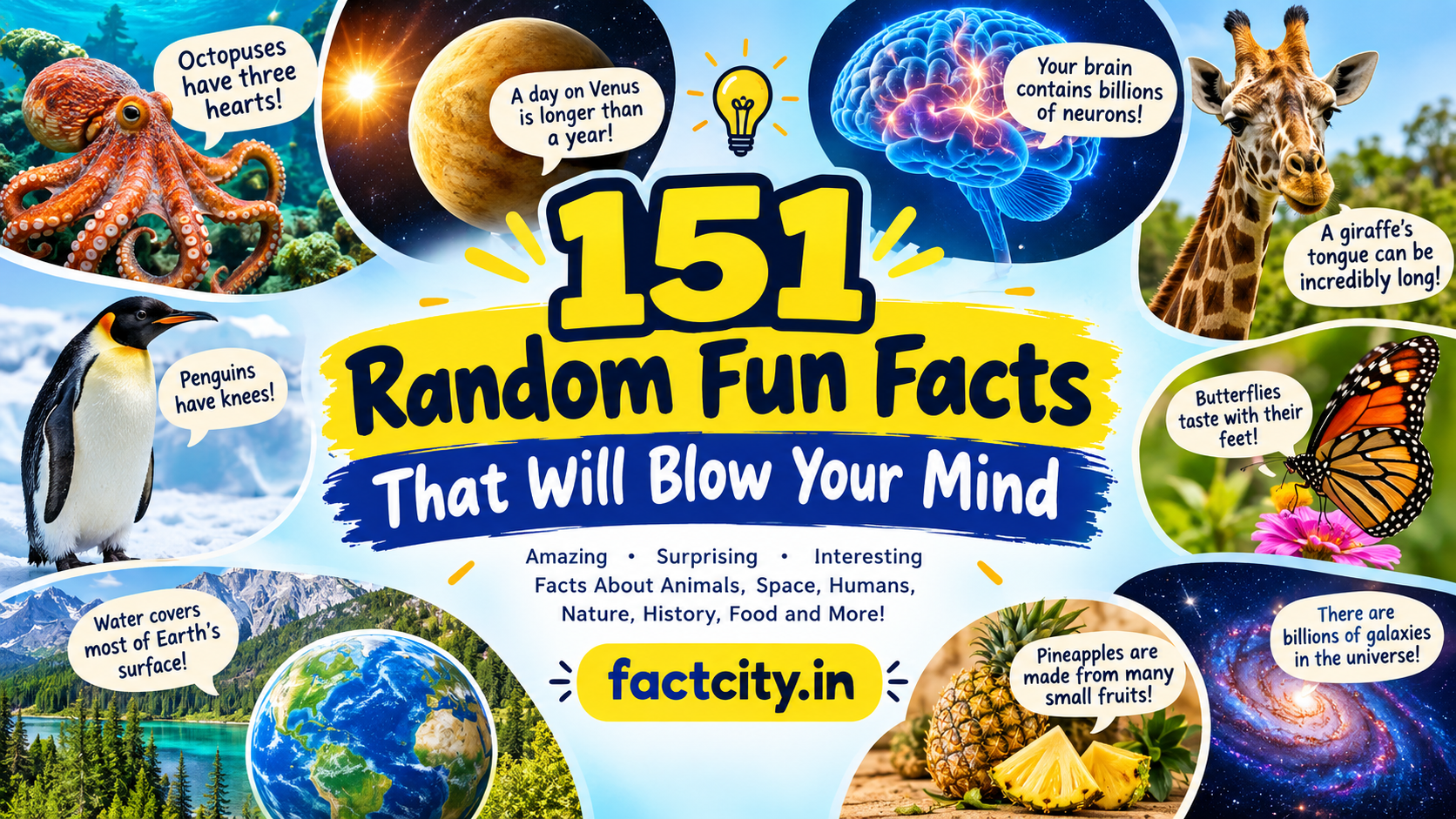 151 random fun facts that will blow your mind