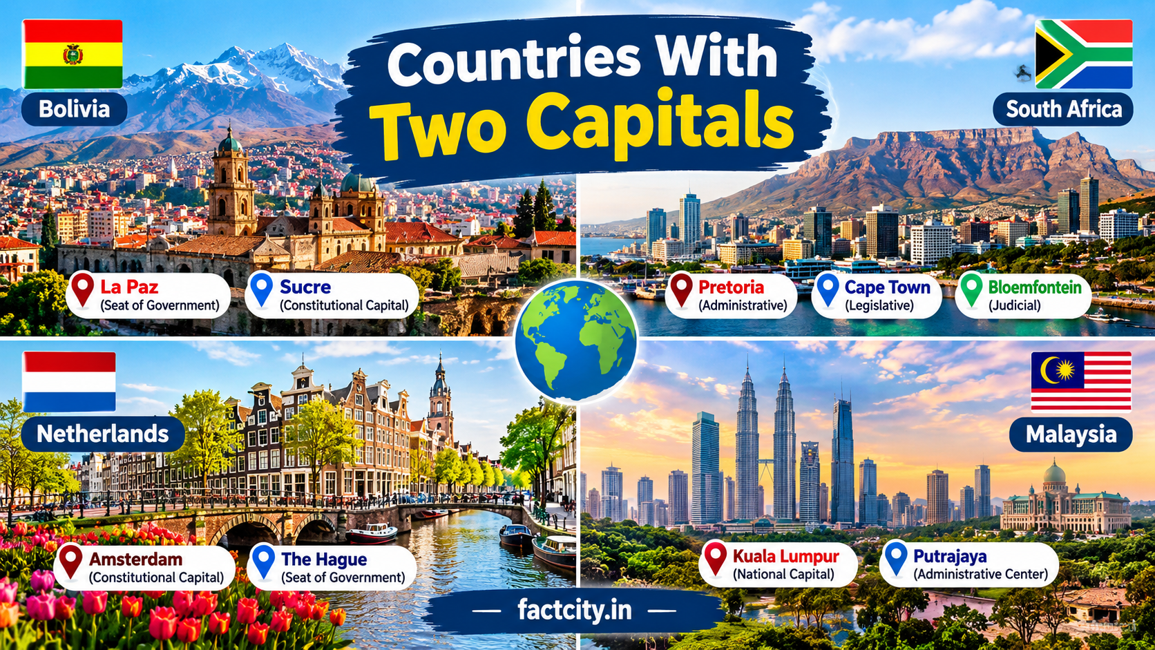 Countries With Two Capitals