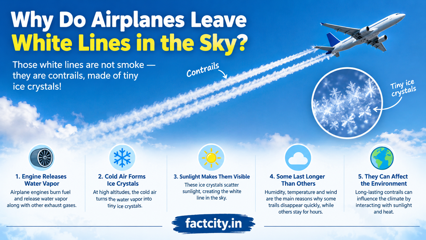 Why Do Airplanes Leave White Lines in the Sky